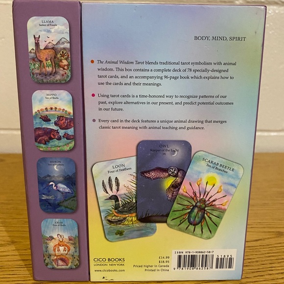 Animal Wisdom Tarot oracle witch fortune-telling cards and guide set - Picture 3 of 7